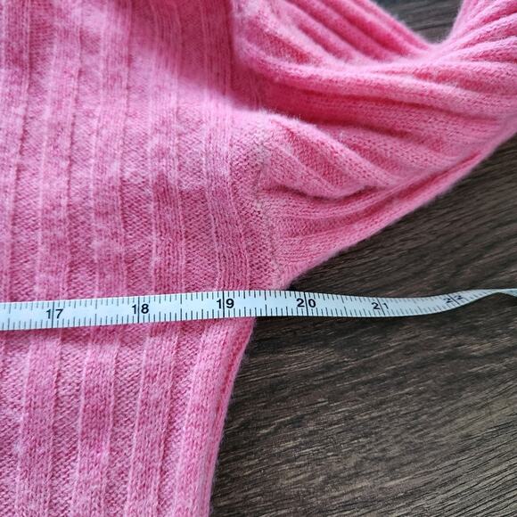 NAADAM Ombre‎ Knit Cashmere Wool Blend Sweater M Pink Cozy Lightweight Designer - Picture 6 of 7